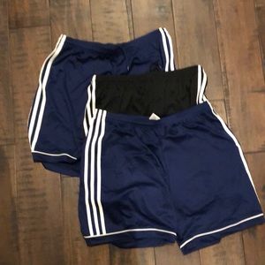 Set of Three Adidas Climalite Soccer Shorts